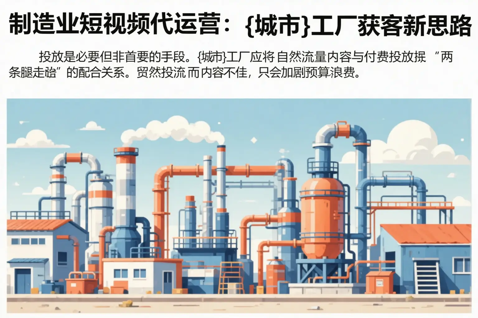 制造业短视频代运营:江阳工厂获客新思路